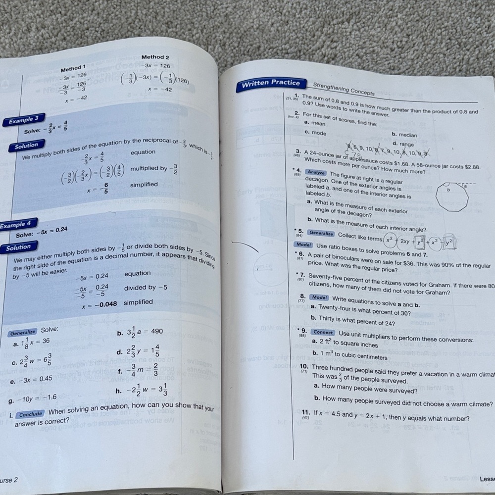 Saxonn Math, Course 2
By Stephen Hake - Picture 5 of 6
